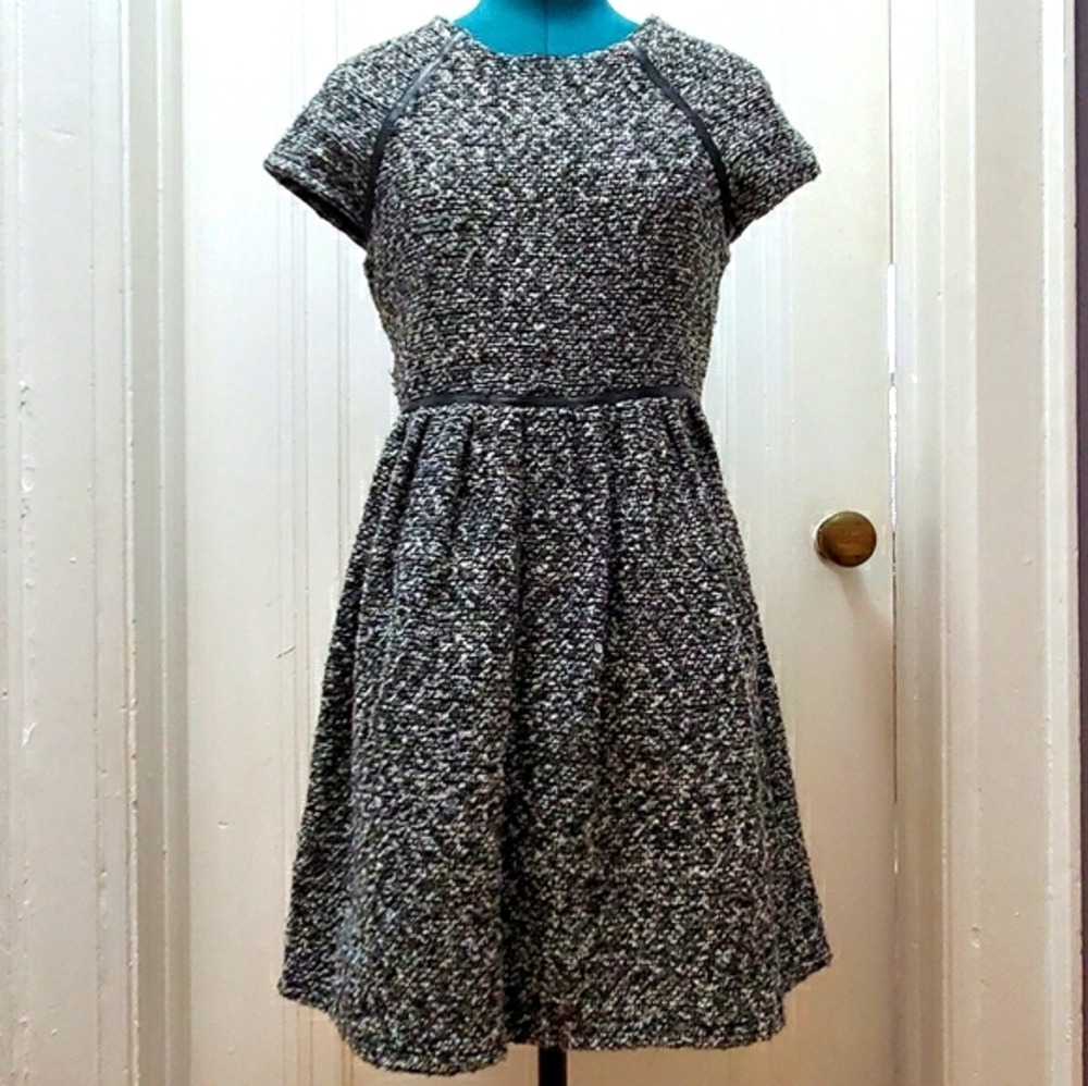 Modcloth News Tweed Dress